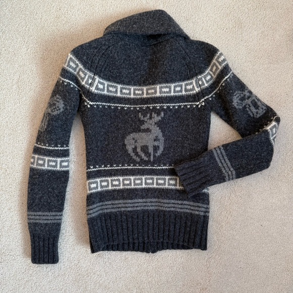Aritzia TNA Cowichan Y2K wool sweater charcoal - Picture 8 of 11